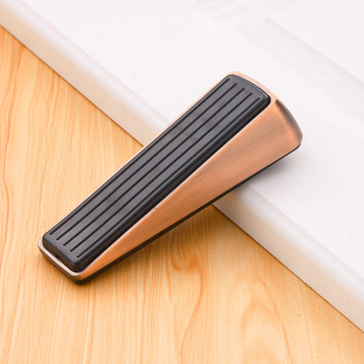 Mobile door stopper made of zinc alloy, A-shape