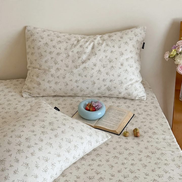 Cotton pillowcase, double-layered, pair