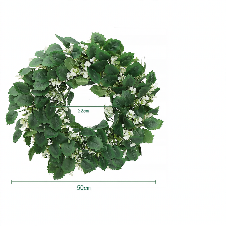 Artificial Christmas wreath in country house style