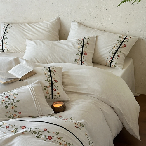 Linen-Cotton-Bedding-Set, 4-piece