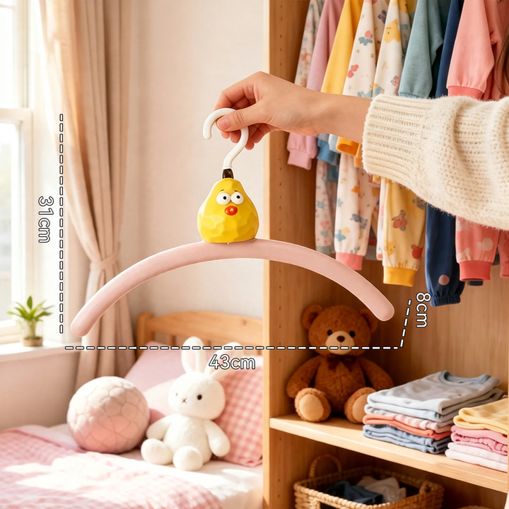 Plastic Hanger with Pear Design