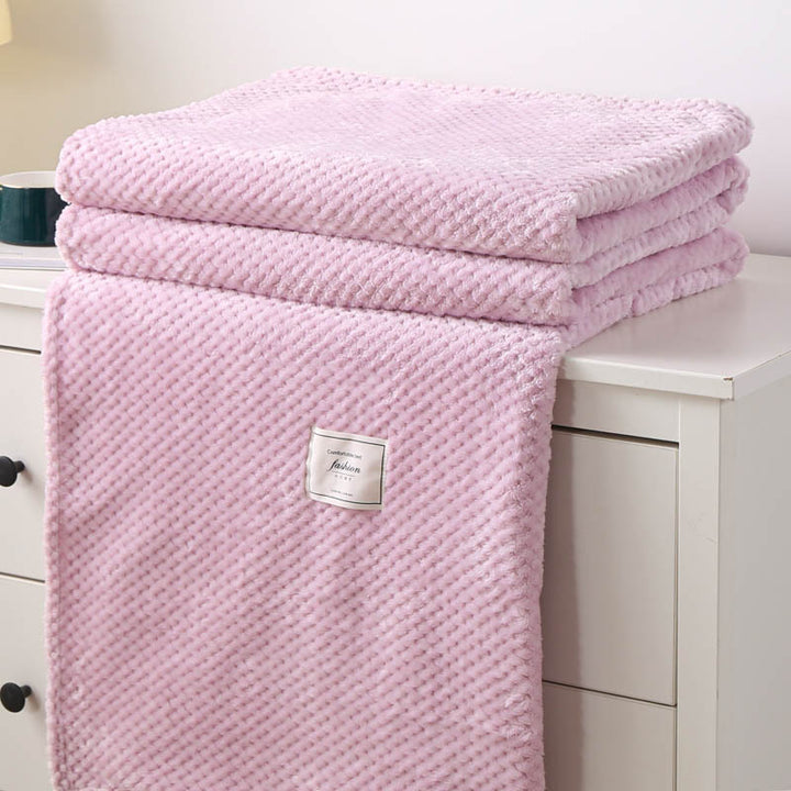 Jacquard-flannel-blanket, soft and warming