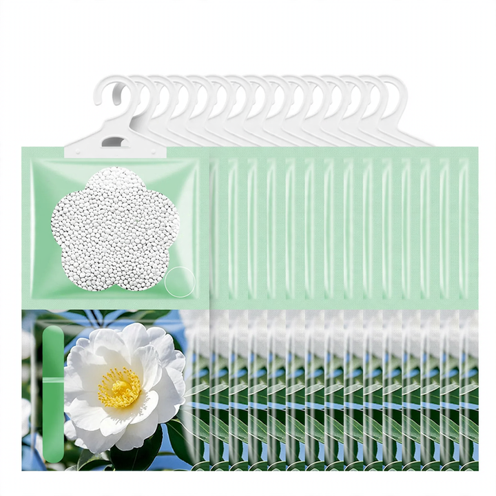 Hanging dehumidifier bag for wardrobes