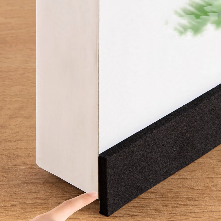 Self-adhesive sealing tape for door gaps
