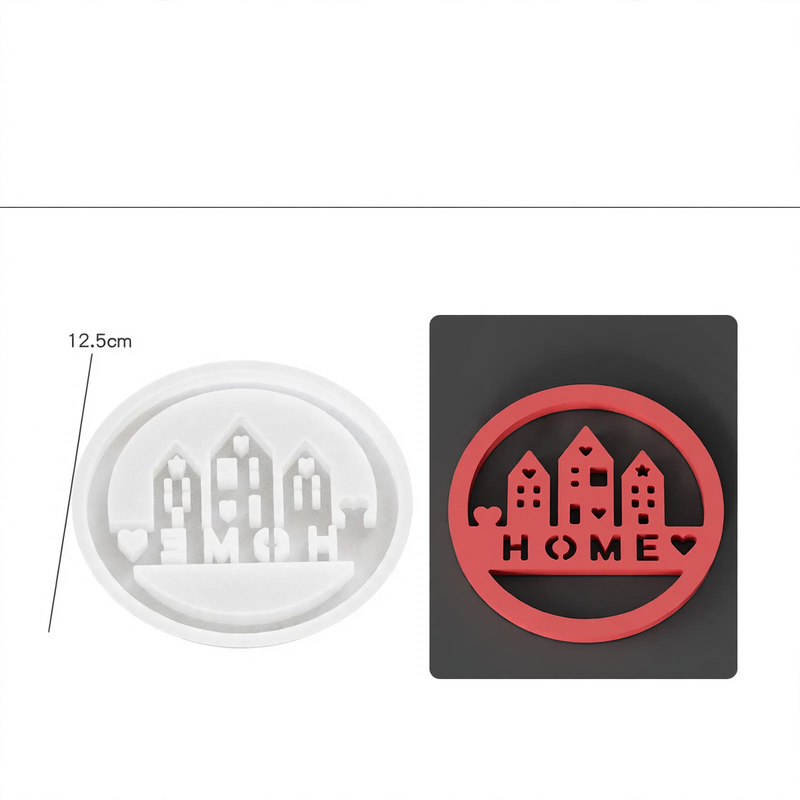 Silicone mold for candle holder and decoration
