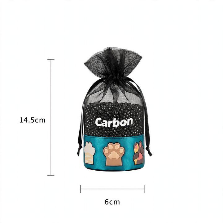 Activated carbon bags for odor neutralization and moisture absorption