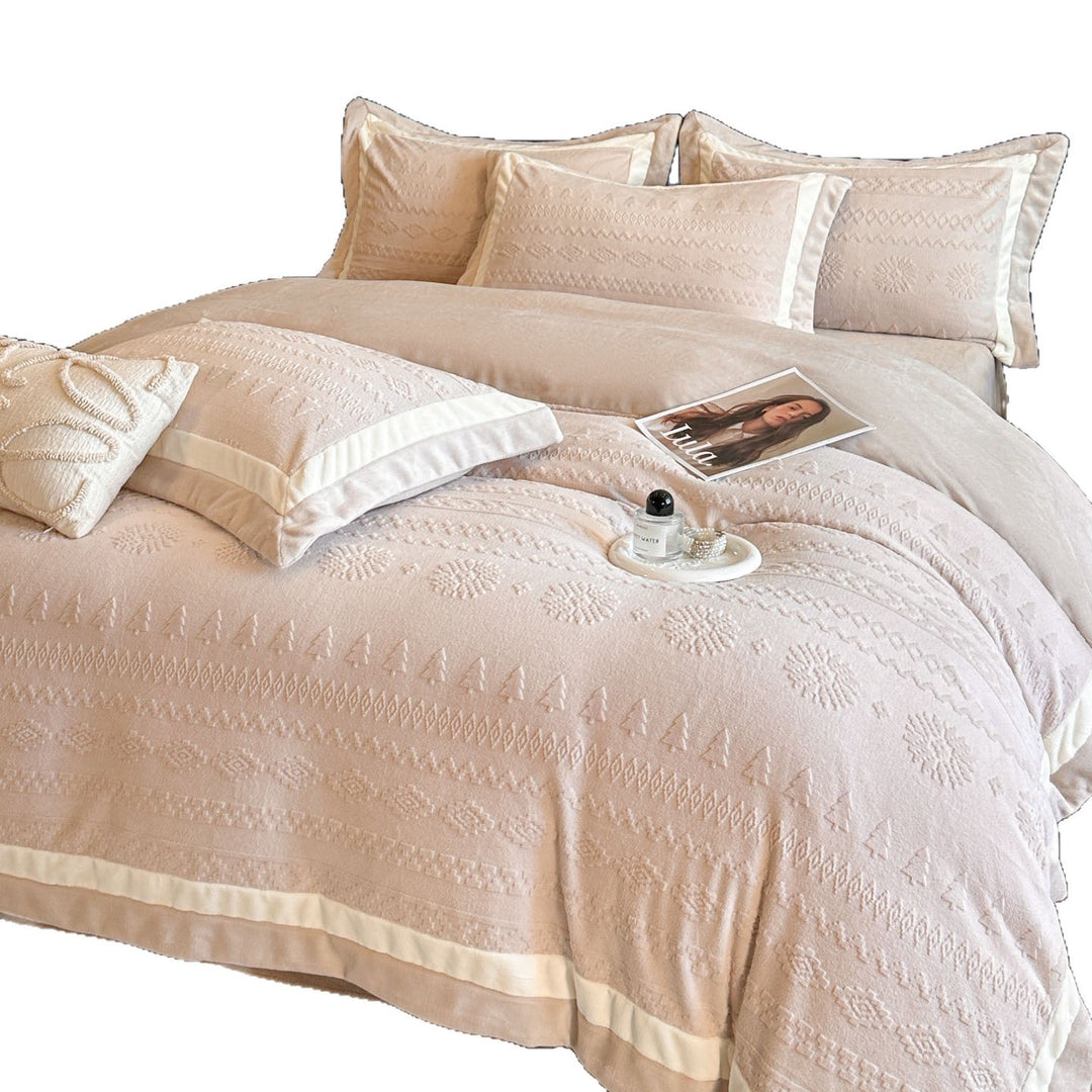 Milk fiber bedding set, 4-piece, winter
