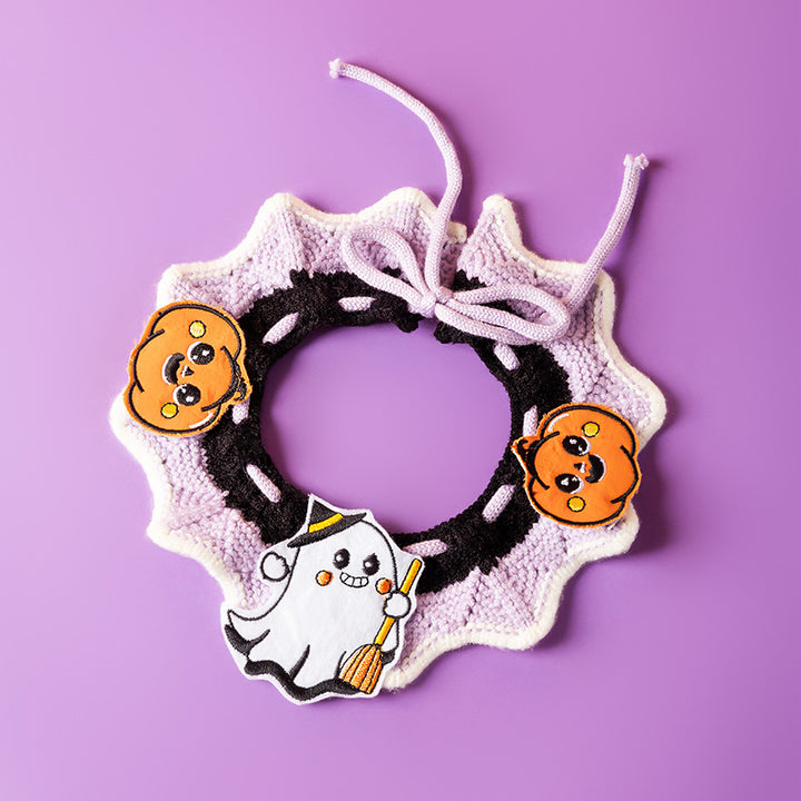 Halloween Collar with Pumpkin Pattern for Dogs