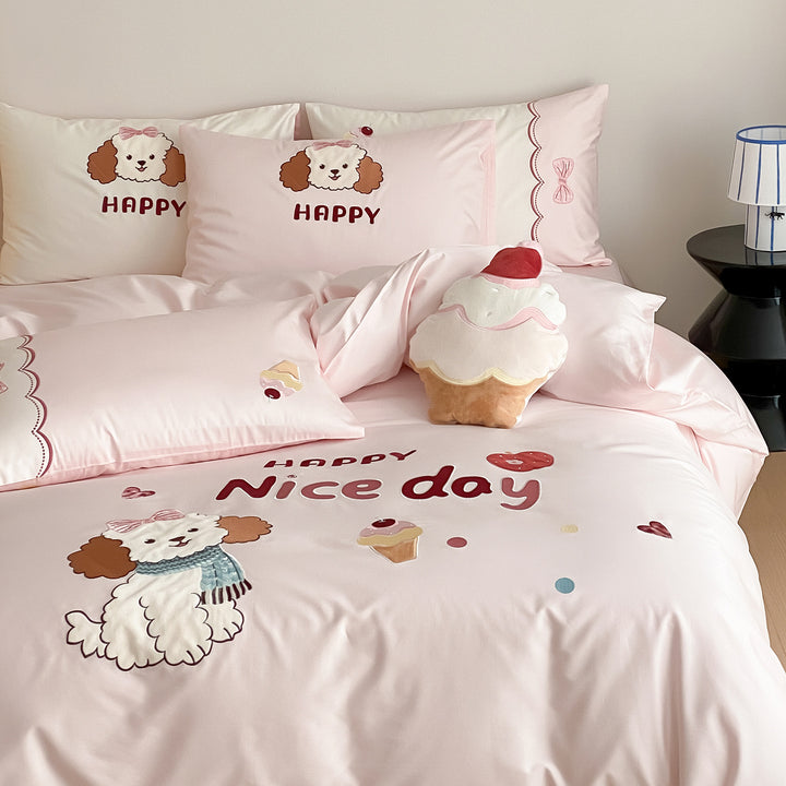 Cartoon bedding made from long-staple cotton