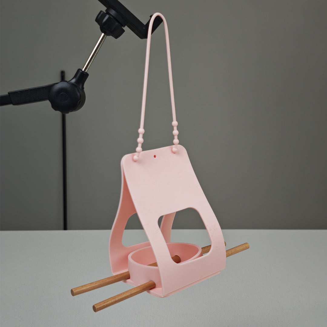 Hanging silicone bird feeder for garden and balcony