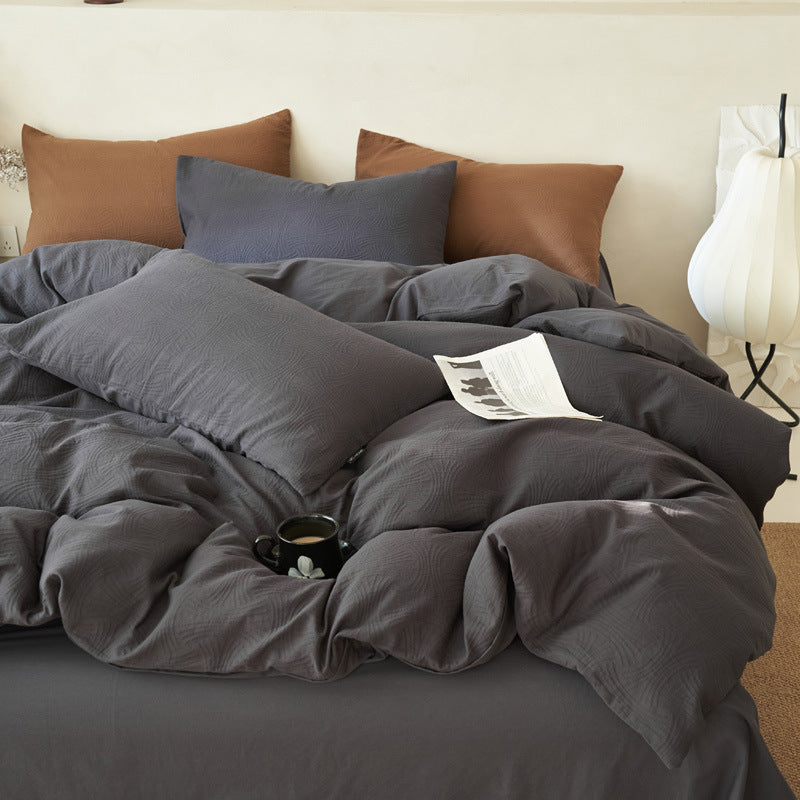 Cotton bedding set, 4-piece, light luxury