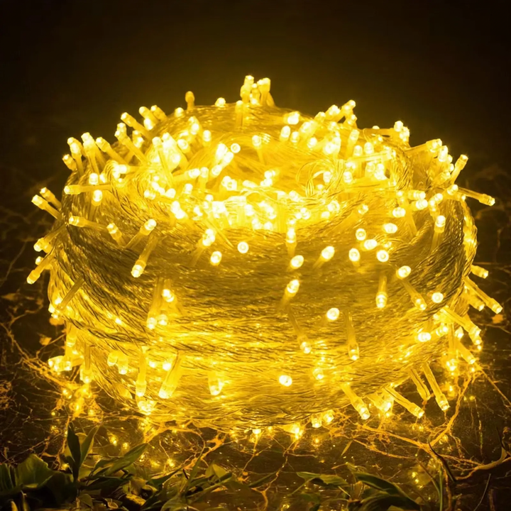 LED string lights for festive decorations