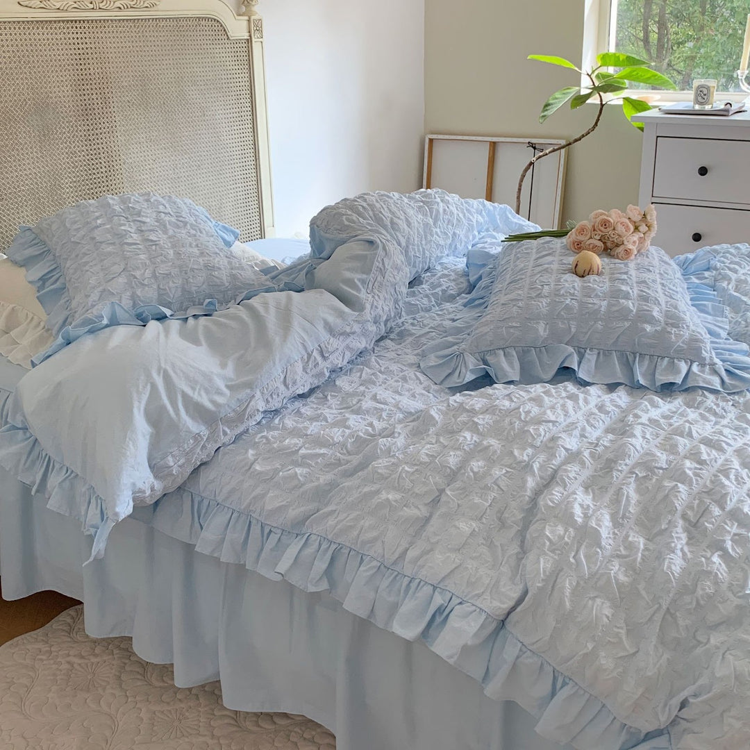 Cotton bedding set, Korean style, 4-piece