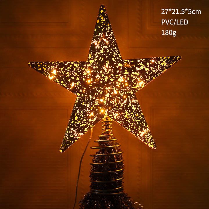 Shining star for the Christmas tree top