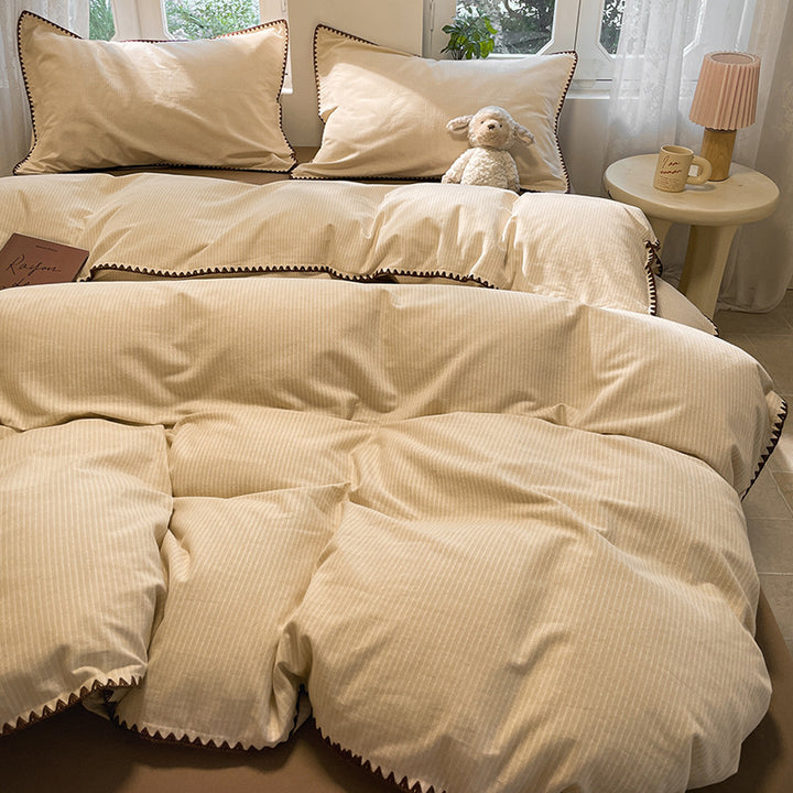 4-piece cotton bedding set, winter version