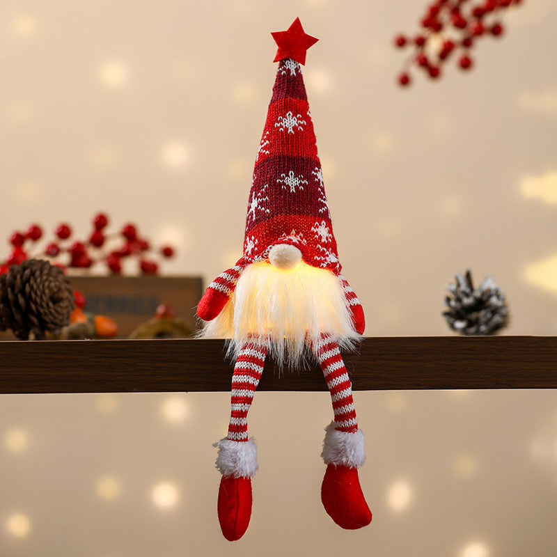 Christmas Elf Figure with LED Lighting and Star Hat