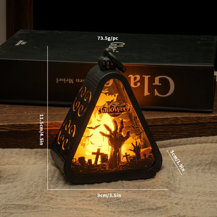 Decorative LED lantern in retro style for Christmas