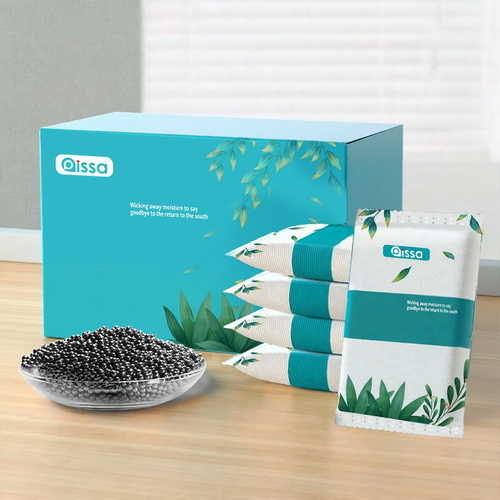 Activated charcoal dehumidifying bags for the household