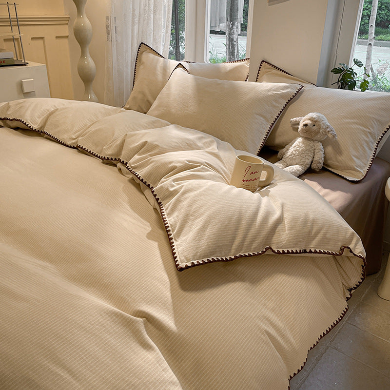 4-piece cotton bedding set, winter version