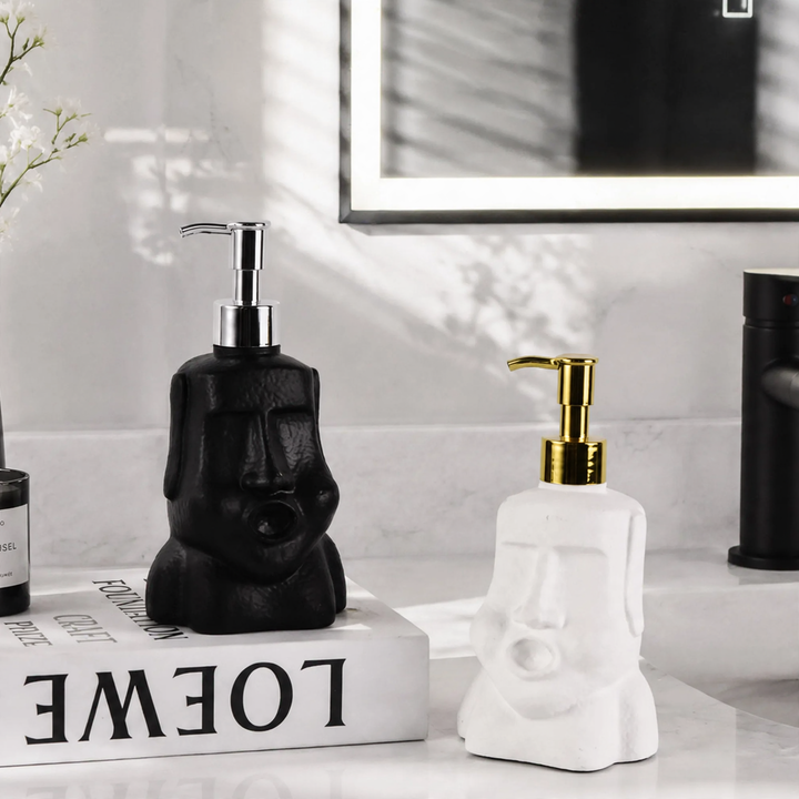 Soap dispenser Moai head, 300 ml