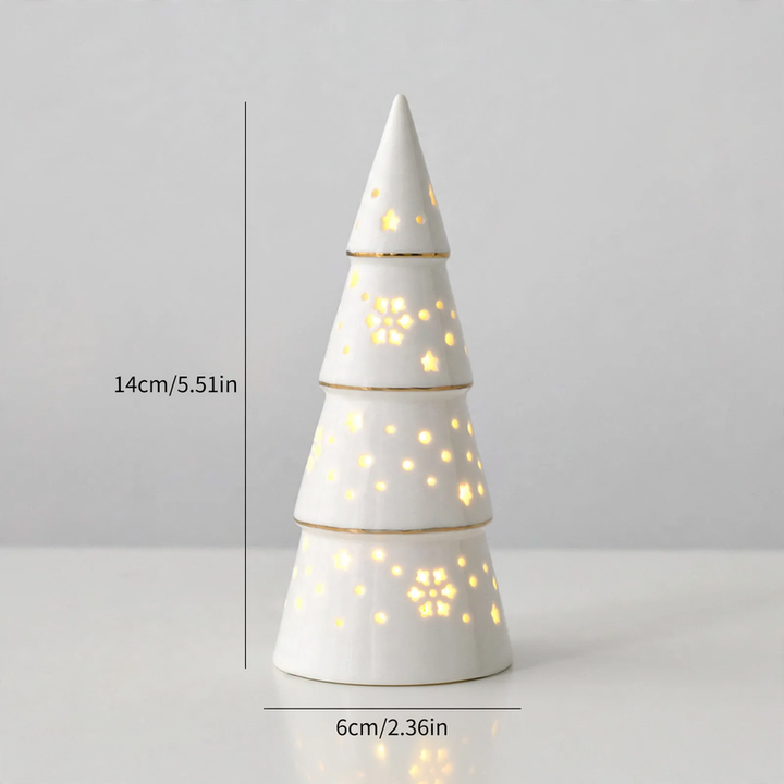 Ceramic Christmas house with lighting