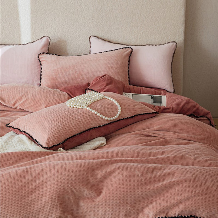 Milk fiber bedding set, 4-piece, winter