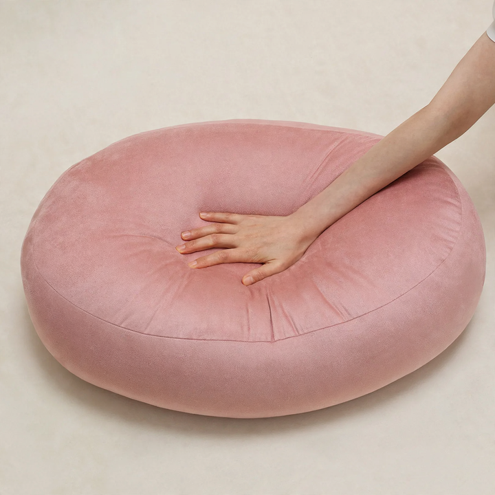 Round support cushion, 55×40 cm, cotton
