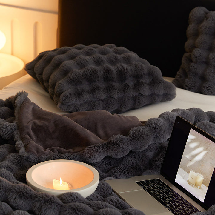 Milk fiber wool blanket, 100×160 cm or 160×200 cm