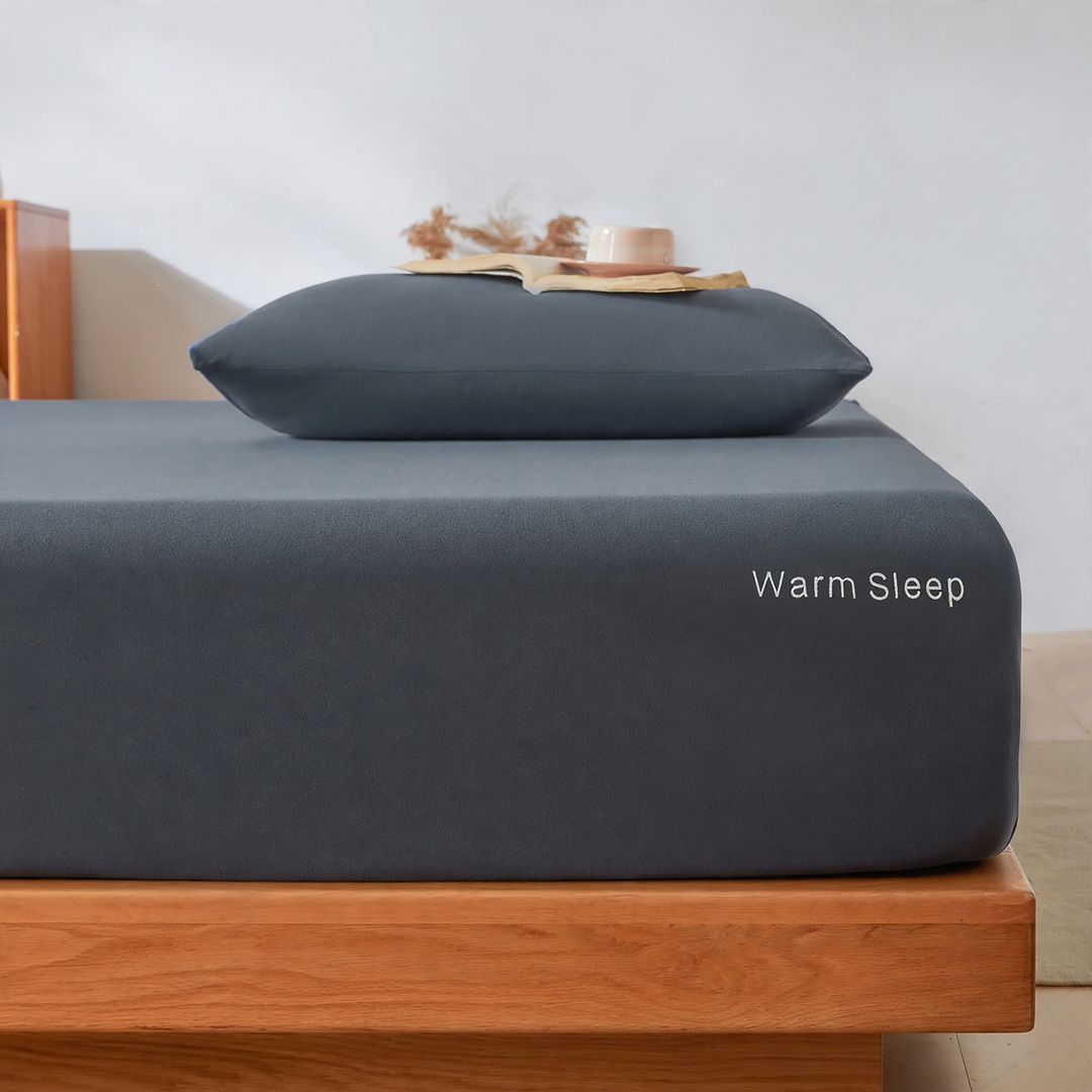 Milk fiber fitted sheet set, 3-piece, padded