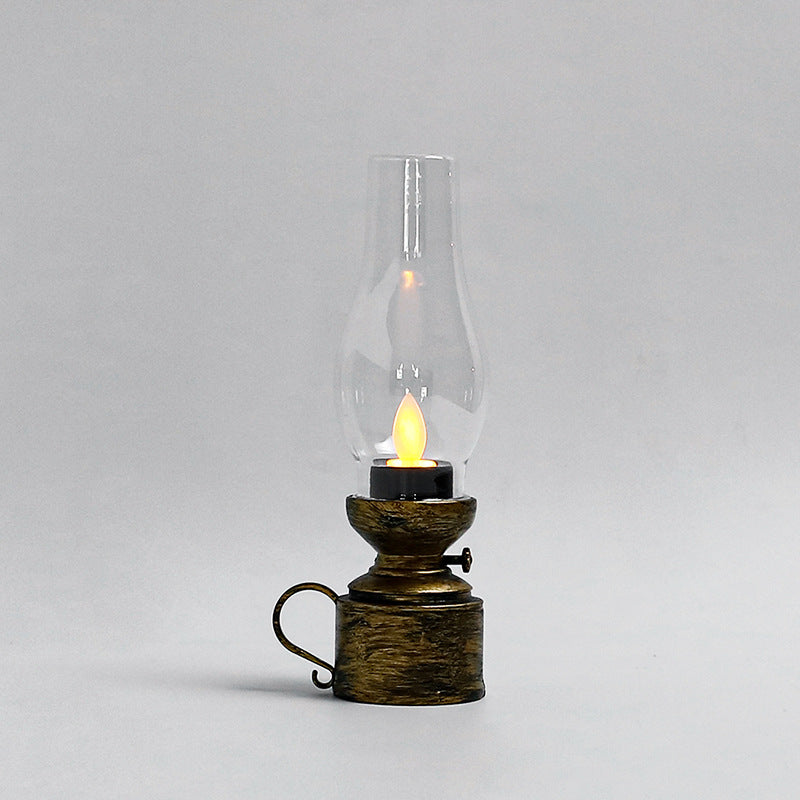Decorative LED oil lamp in retro style