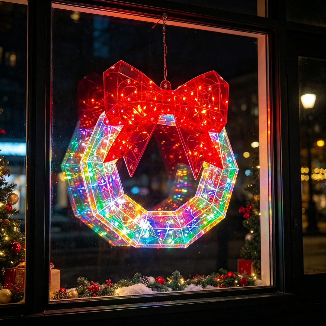 LED Christmas Wreath with Color Change