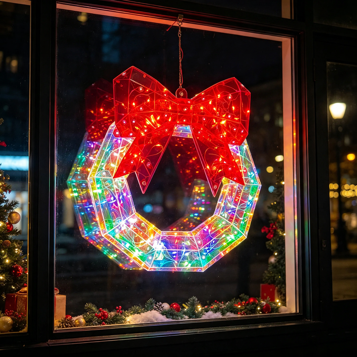 LED Christmas Wreath with Color Change