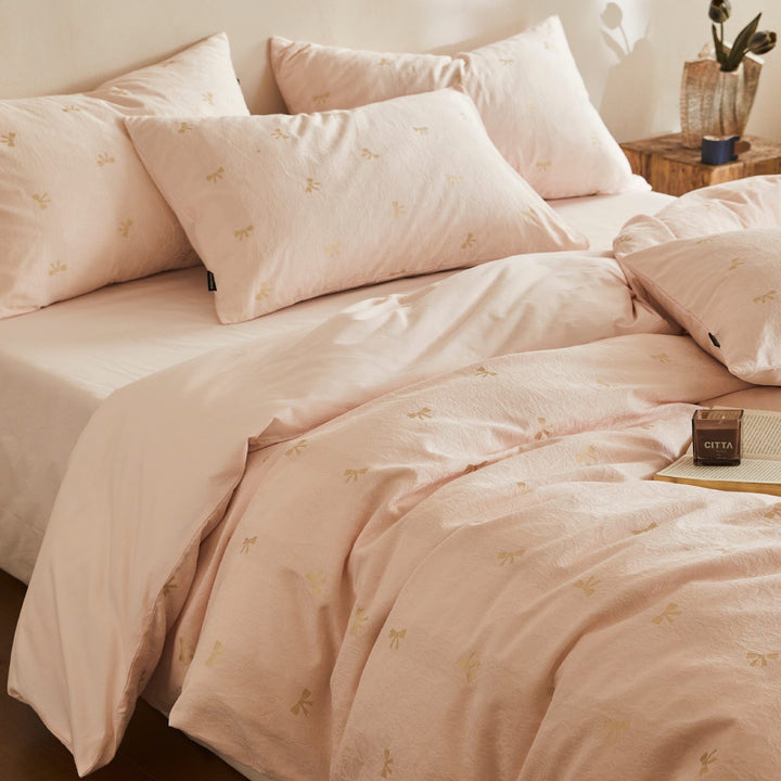 Cotton bedding, 4-piece, large-area pattern