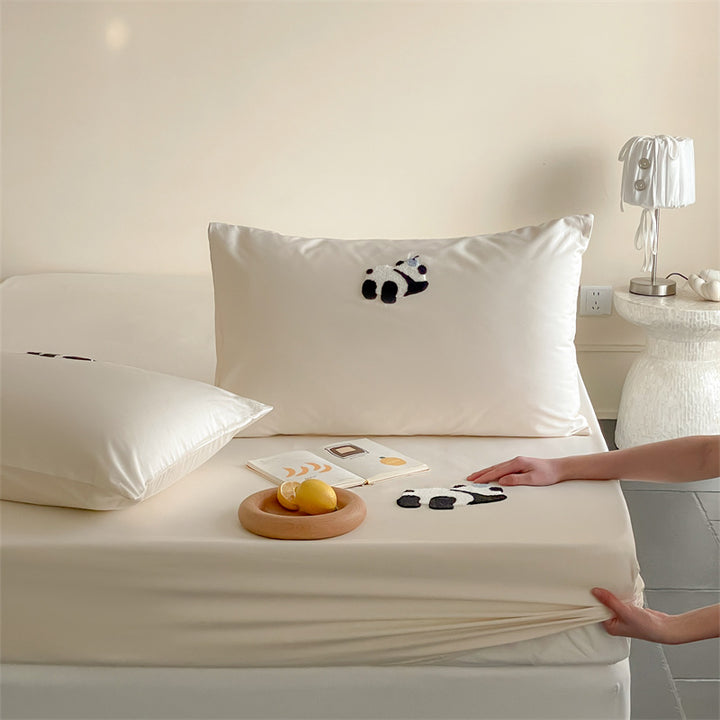 Bed sheet made of long-staple cotton, cartoon design