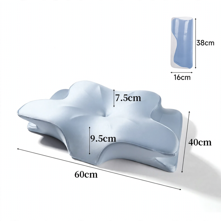 Butterfly-shaped neck support pillow made of memory foam
