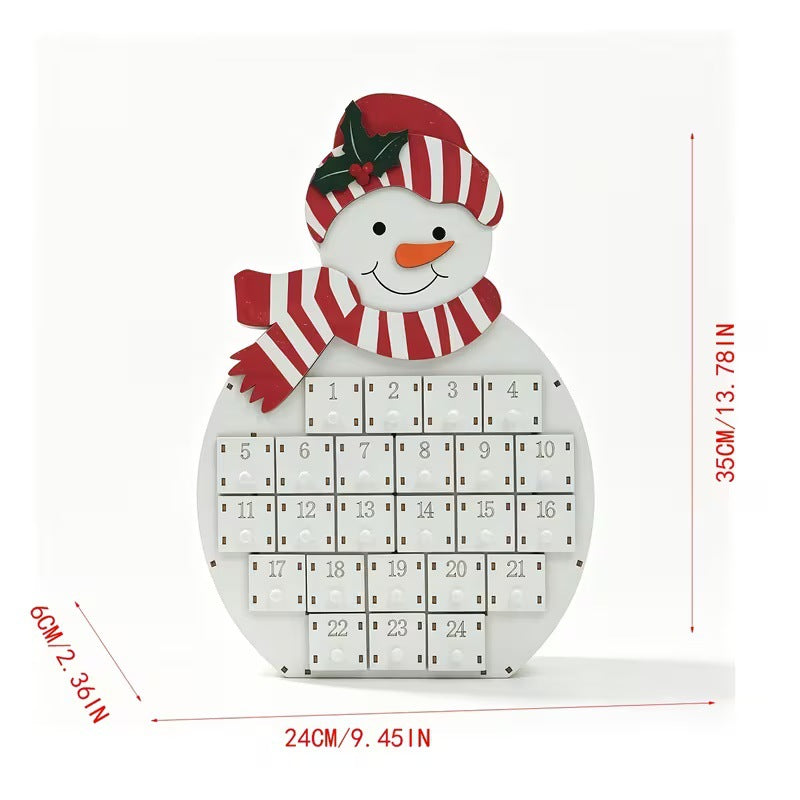 Wood Christmas Countdown Calendar, various designs