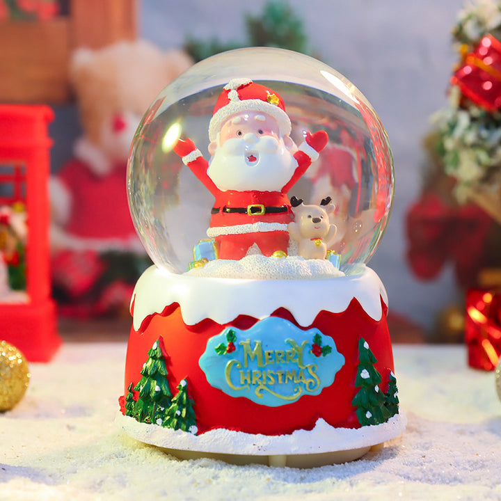 Christmas snow globe with Santa Claus motif