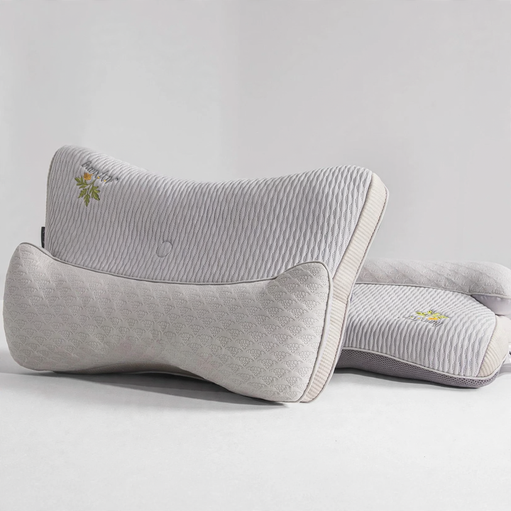Ergonomic neck support pillow, butterfly shape