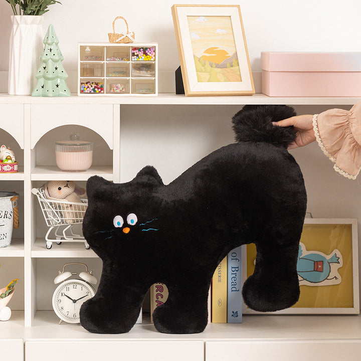 Plush cat pillow, 50 cm, various poses