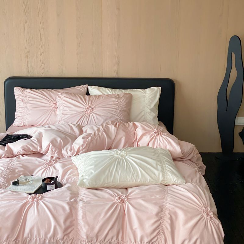 Romantic bedding set, long-staple cotton, floral design