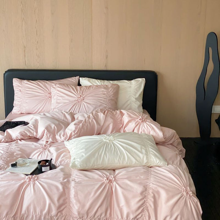 Romantic bedding set, long-staple cotton, floral design