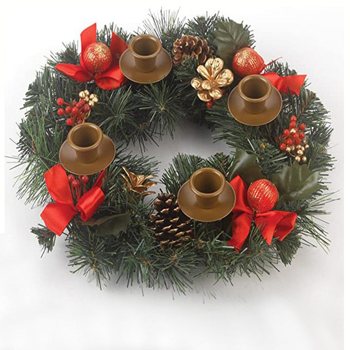 Christmas wreath with bow, Advent decoration