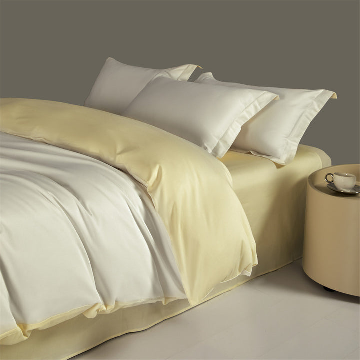 Cotton bedding set, 4-piece, long-staple combed