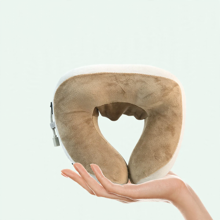 U-shaped neck pillow with massage function
