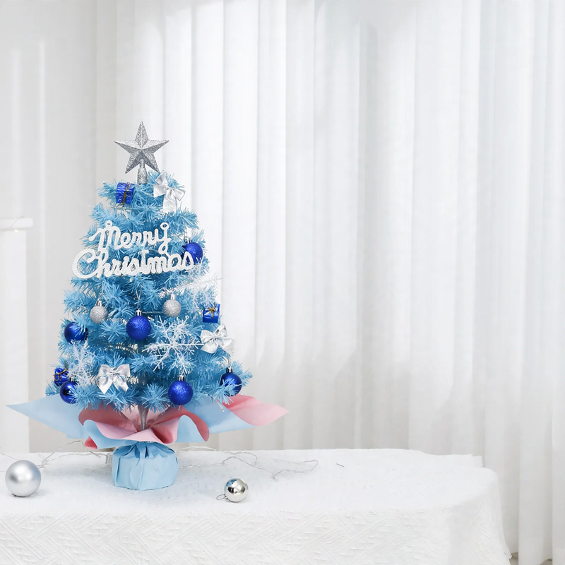 Mini Christmas tree, 45 cm or 60 cm, Blue