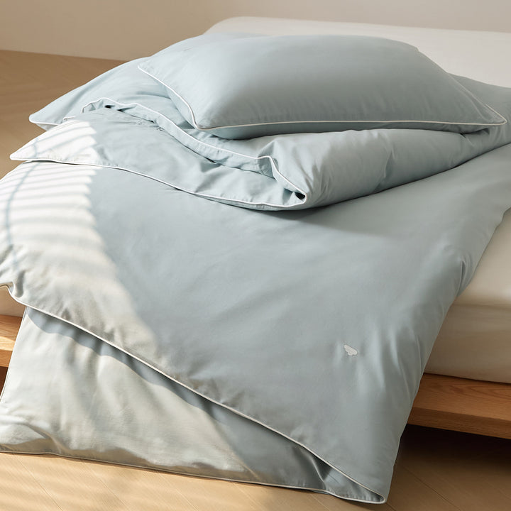 Duvet cover made of brushed long-staple cotton