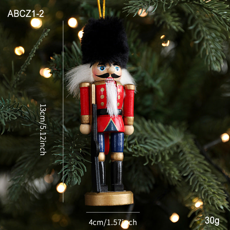 Nutcracker pendant made of wood, 13 cm