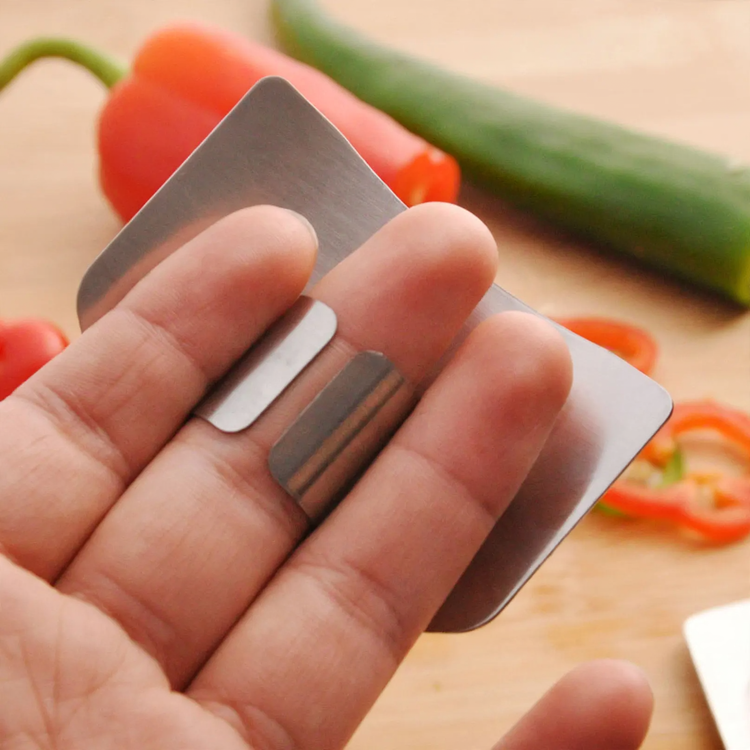 Stainless steel finger guard for the kitchen