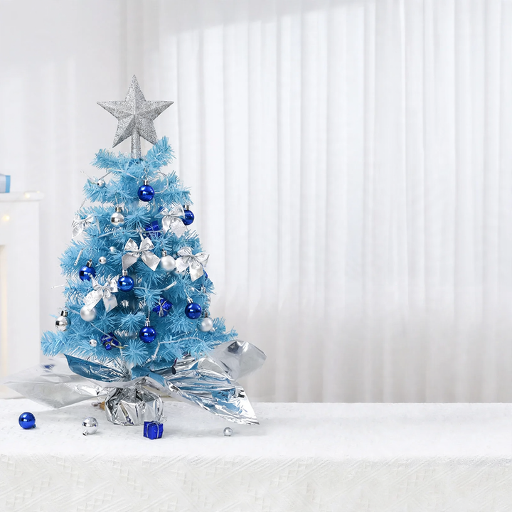 Mini Christmas tree, blue, 45 cm or 60 cm