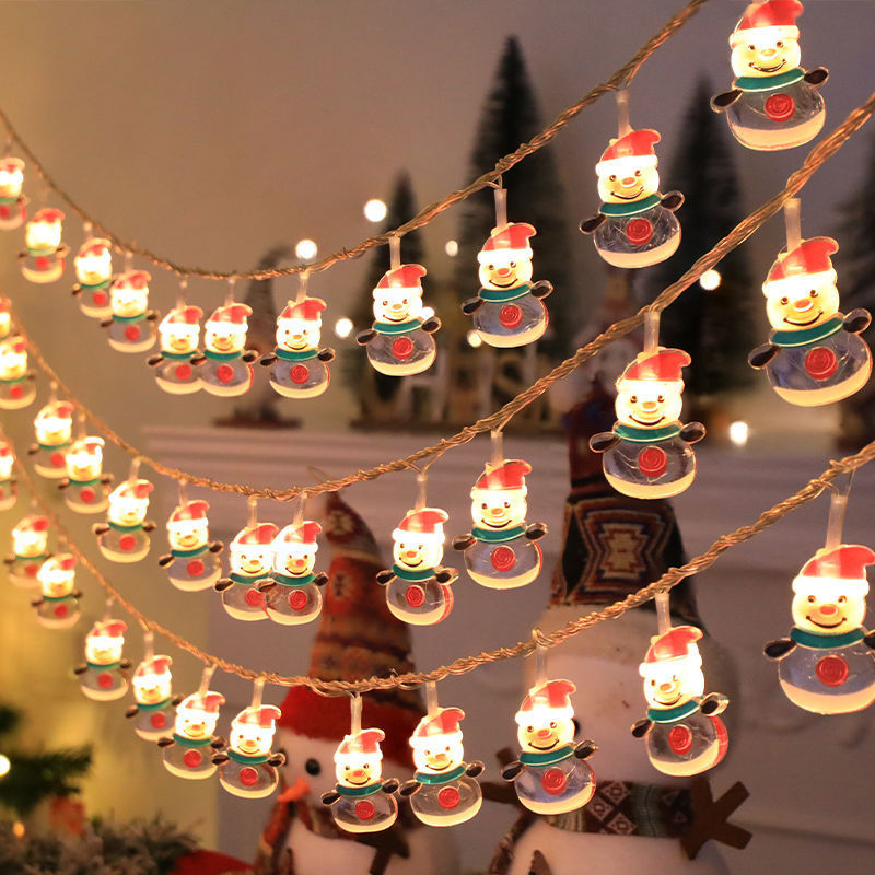 LED Christmas string lights with motifs